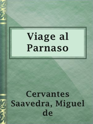 cover image of Viage al Parnaso